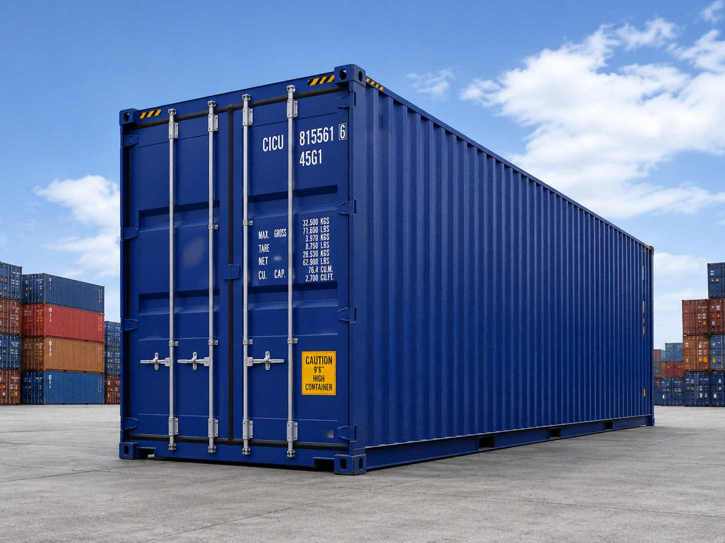 40ft High Cube Containers