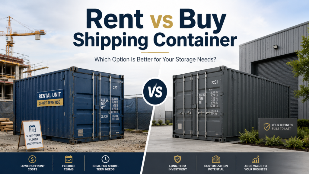 Rent vs Buy a Shipping Container: Which Option Makes More Sense?