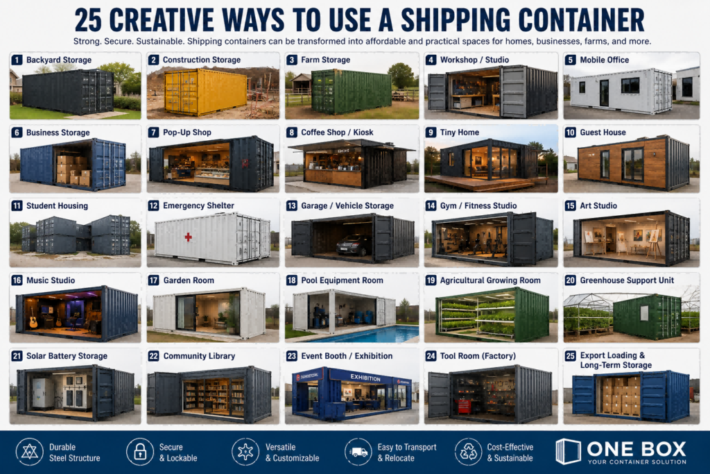 25 Creative Ways to Use a Shipping Container