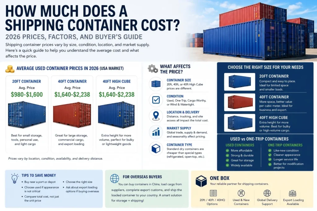 How Much Does a Shipping Container Cost A Complete Buyer’s Guide