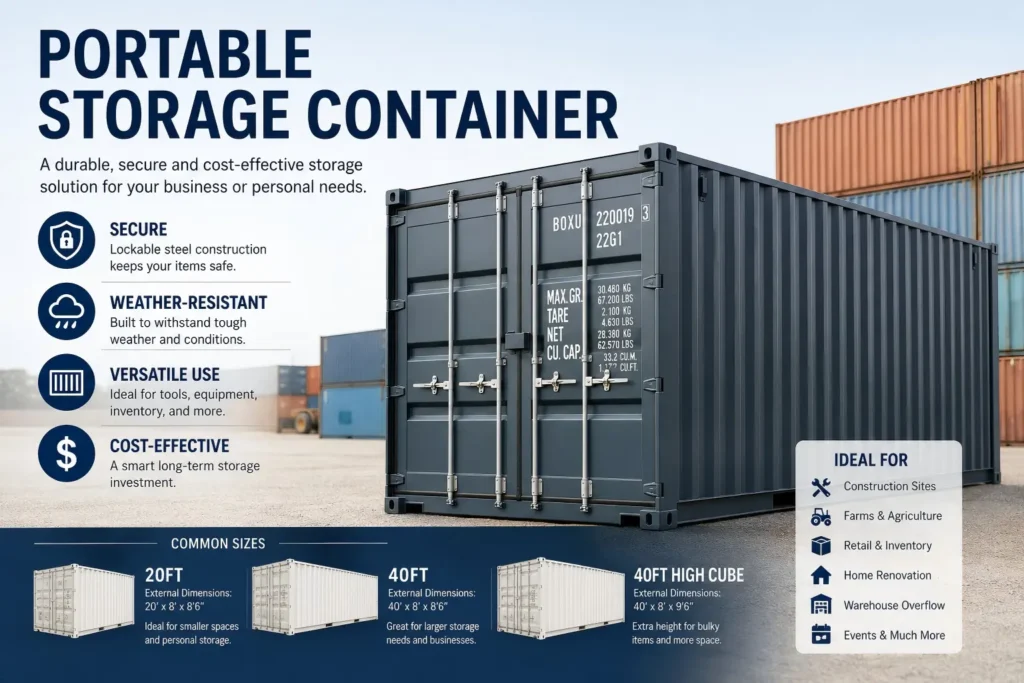What Is a Portable Storage Container A Complete Guide for Secure On-Site Storage