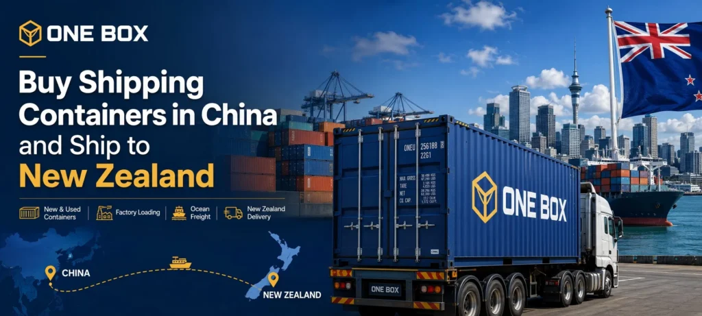 Buy Shipping Containers in China and Ship to New Zealand