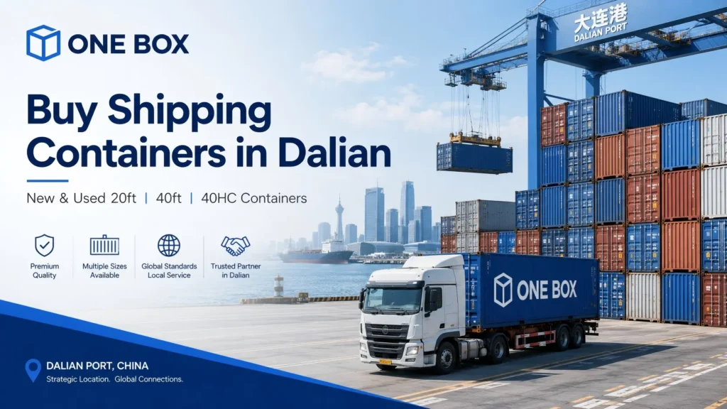 Buy Shipping Containers in Dalian New and Used Containers from ONE BOX