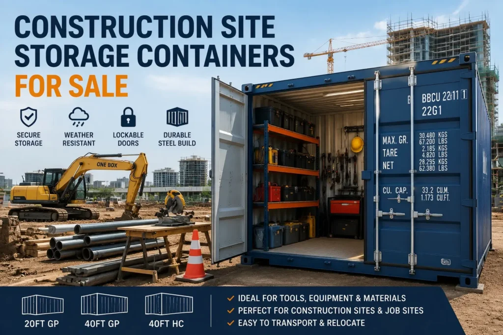 Construction Site Storage Containers for Sale Secure Storage Solutions for Building Projects