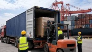 Shipping Container Export Loading in China Complete Factory-to-Port Service